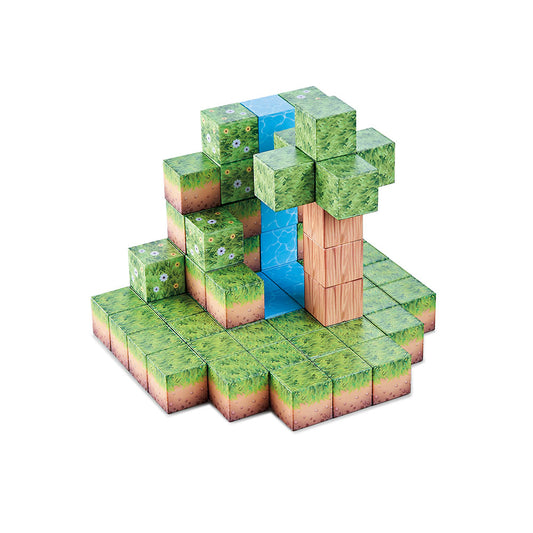 Jogo Magnético A Floresta 64 cubos