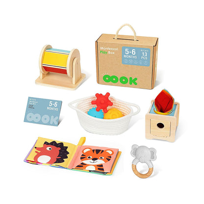 Caixa Educacional Montessori 13 pcs 5m+