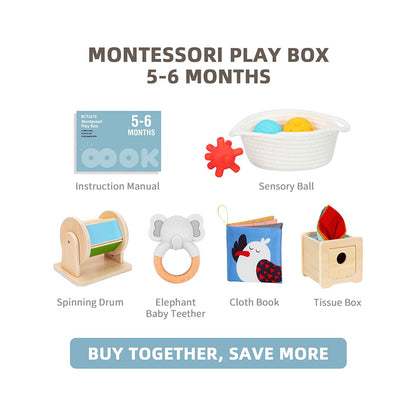 Caixa Educacional Montessori 13 pcs 5m+