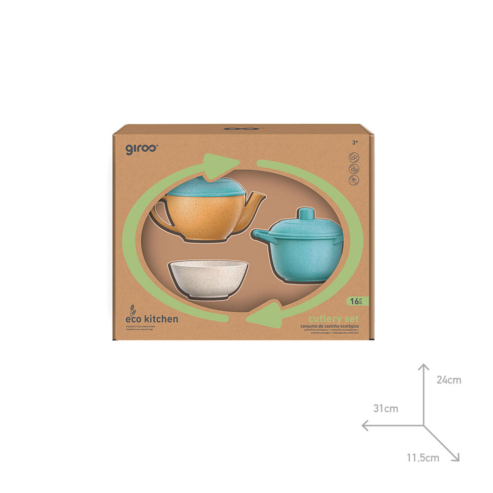 Giros Eco Set Cozinha 16 Peças Bio Plástico