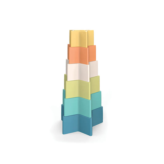Torre Empilhar Estrelinhas 6 Pcs Bio Plástico Giros