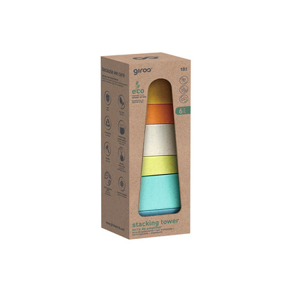 Torre Empilhar Base 6 Pcs Bio Plástico Giros