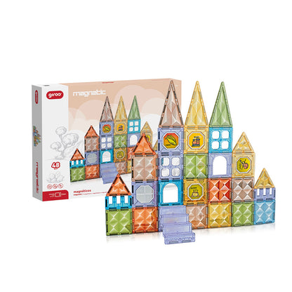 Jogo Magnético Formas Diamond 48 pcs