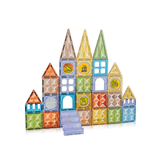 Jogo Magnético Formas Diamond 48 pcs