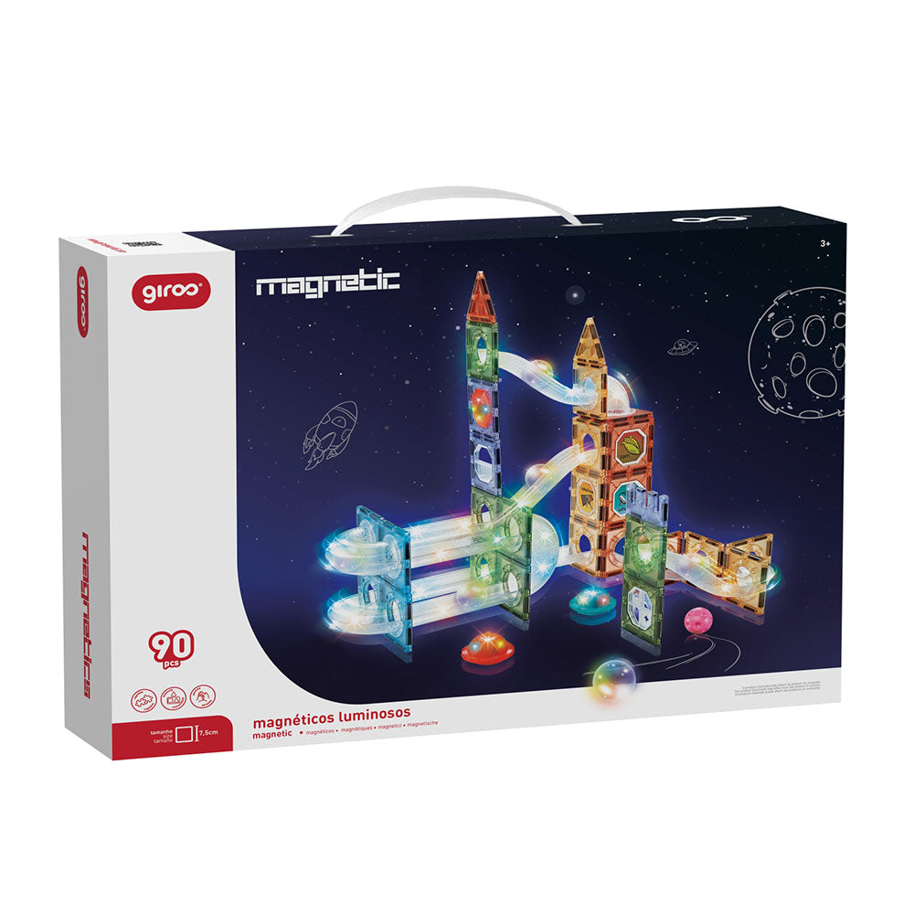 Jogo Magnético Luminoso 90 Pcs