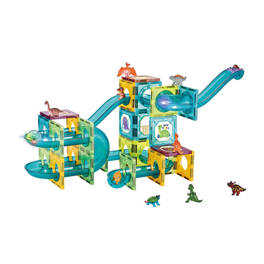 Jogo Magnético Luminoso Dino 73 Pcs