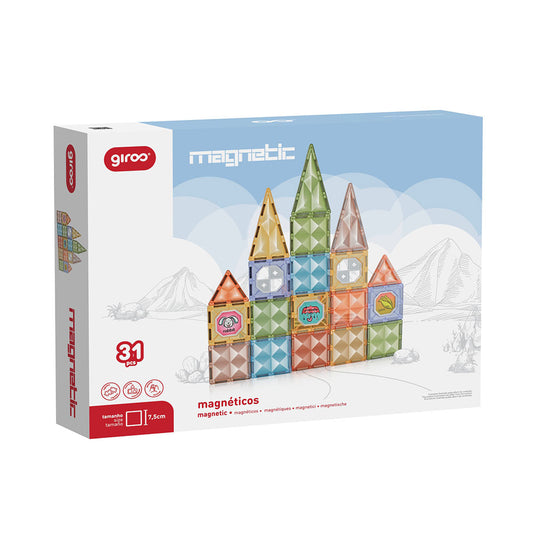 Jogo Magnético Formas Diamond 31 pcs