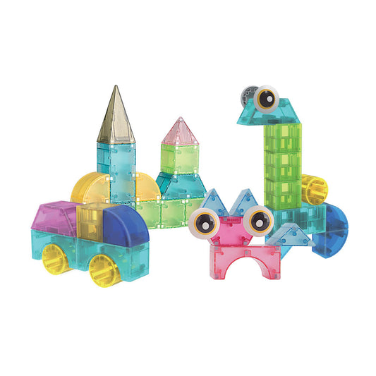 Jogo Magnético Blocos Transparentes 22 pcs