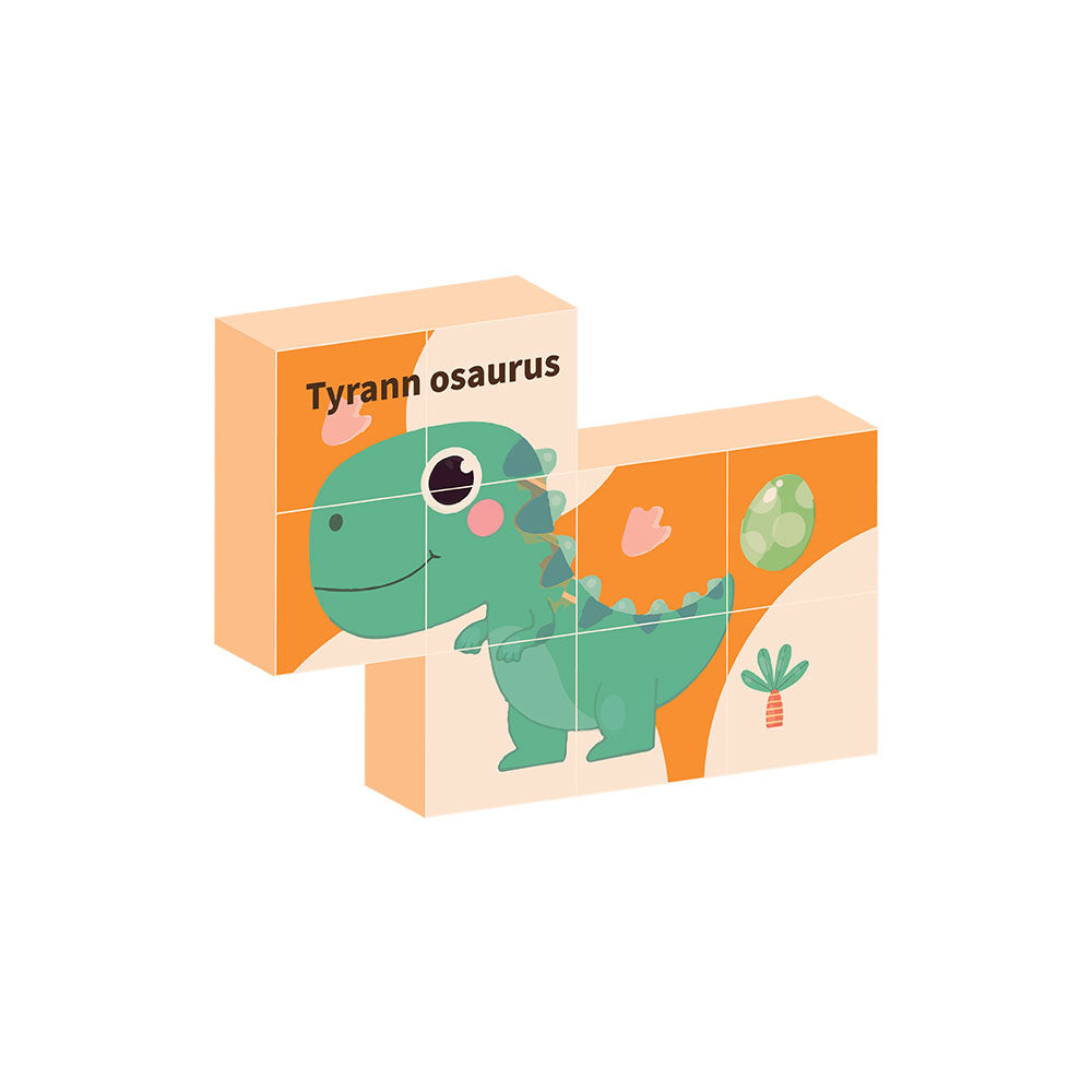 Puzzle 9 Cubos Magnéticos 6 Dinos