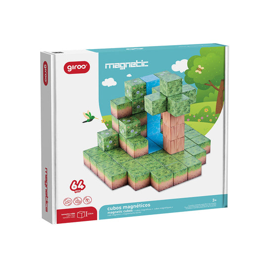 Jogo Magnético A Floresta 64 cubos