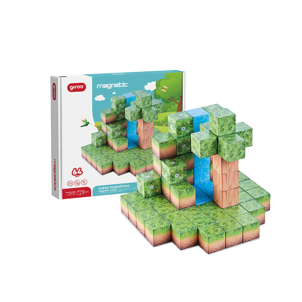 Jogo Magnético A Floresta 64 cubos