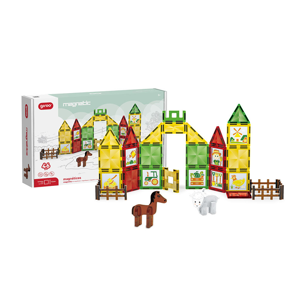 Jogo Magnético A Quinta 46 pcs c/ 6 Marcadores