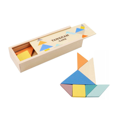 Jogo Tangram em Madeira