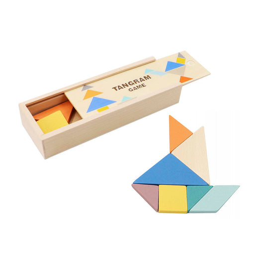 Jogo Tangram em Madeira