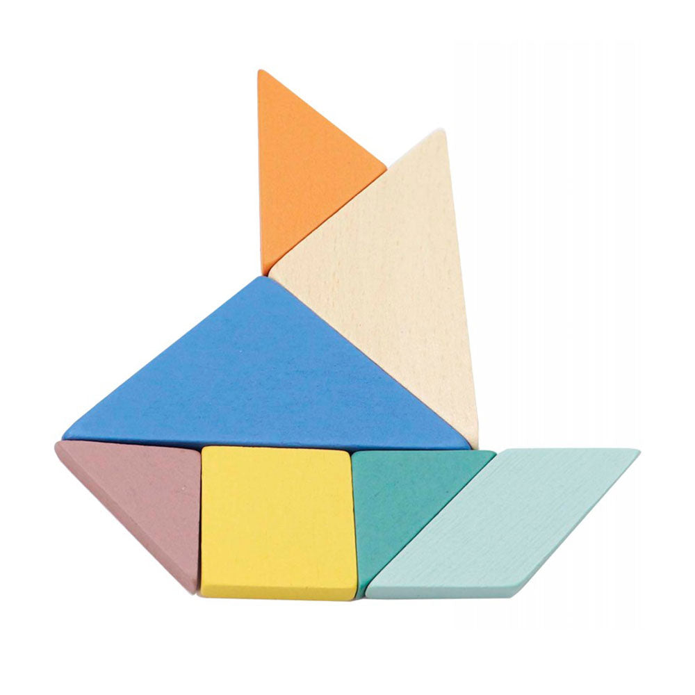 Jogo Tangram em Madeira