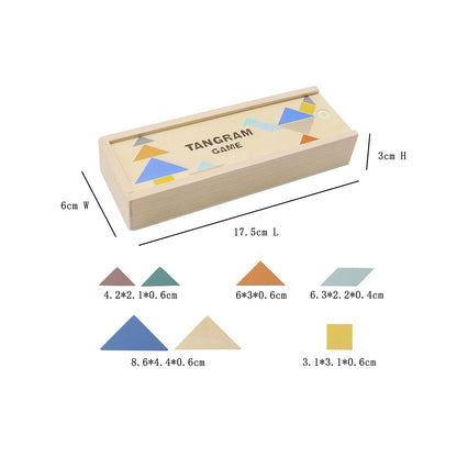 Jogo Tangram em Madeira