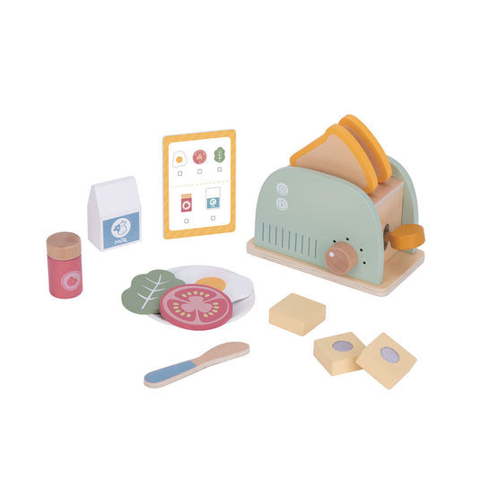 Set Torradeira Madeira 14 pcs 3+