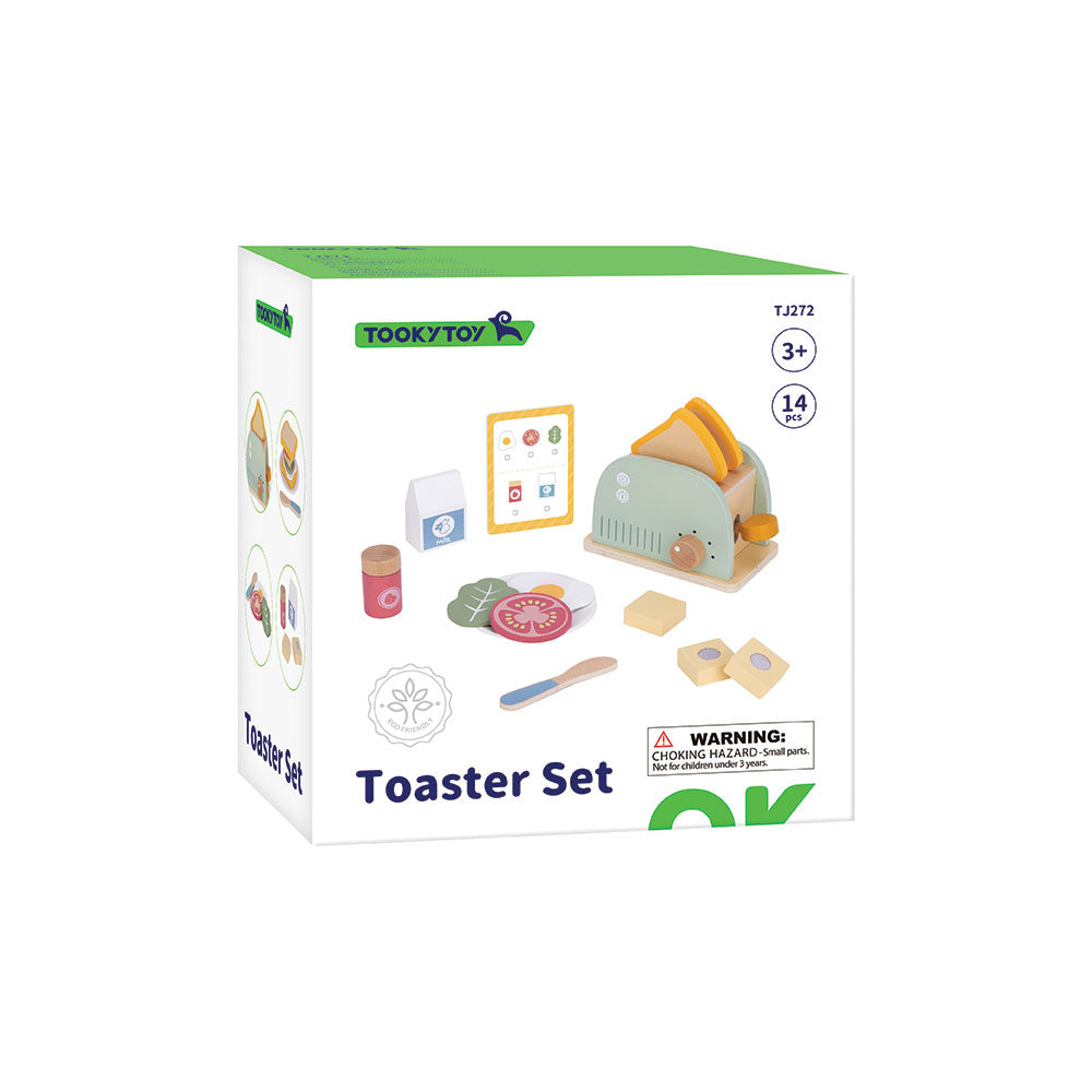 Set Torradeira Madeira 14 pcs 3+