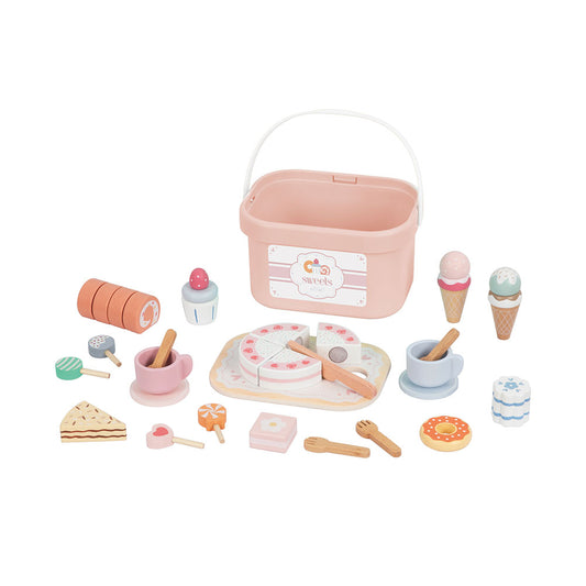 Set Lancheira Madeira 34 pcs 3+