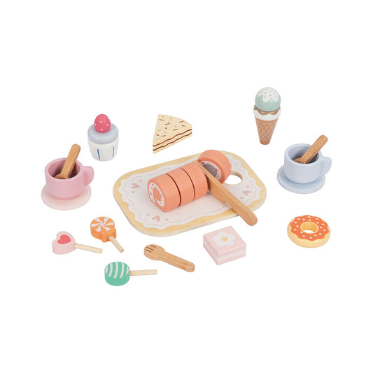 Set Lancheira Madeira 34 pcs 3+