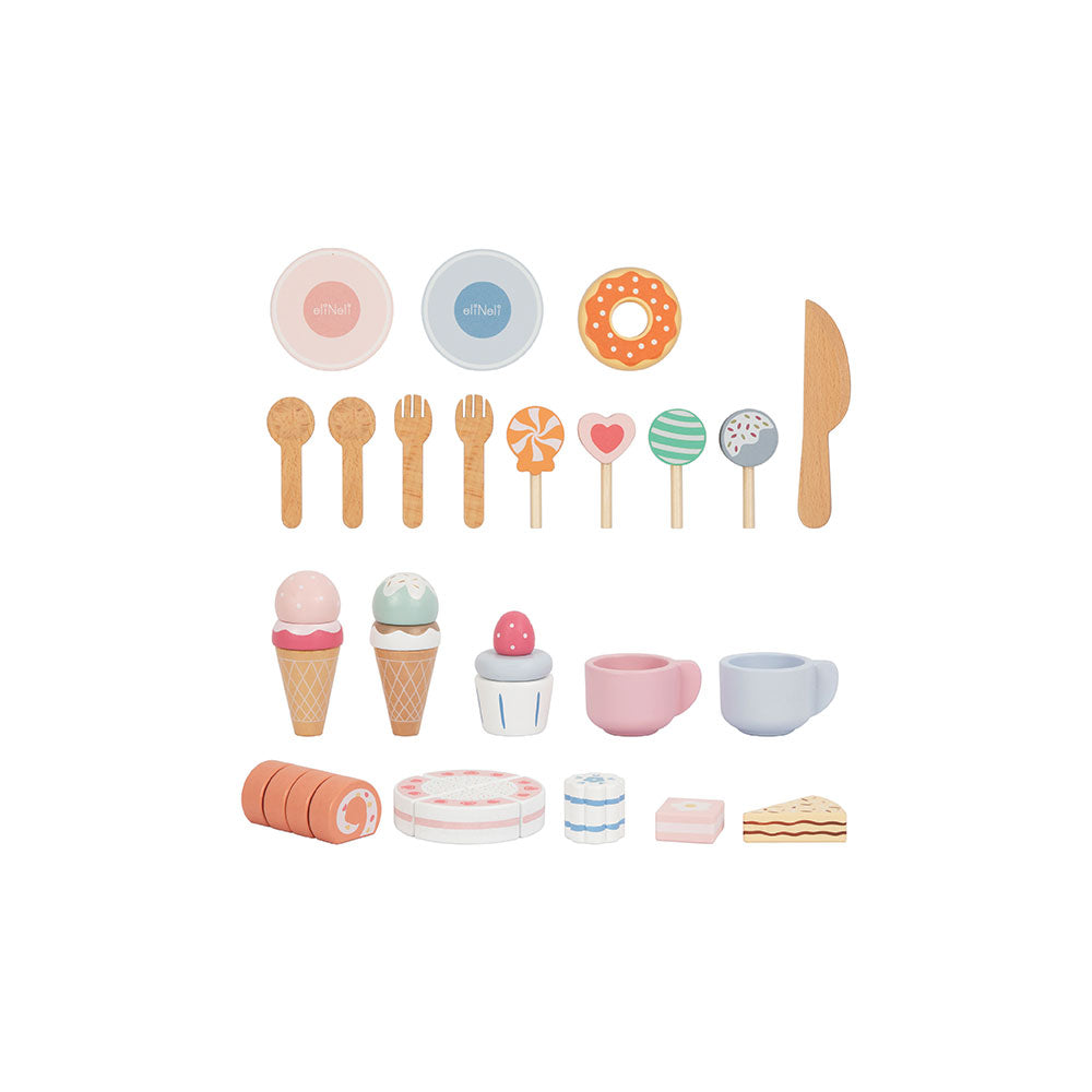 Set Lancheira Madeira 34 pcs 3+