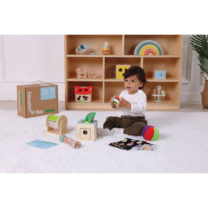 Caixa Educacional Montessori 21 pcs 0m+